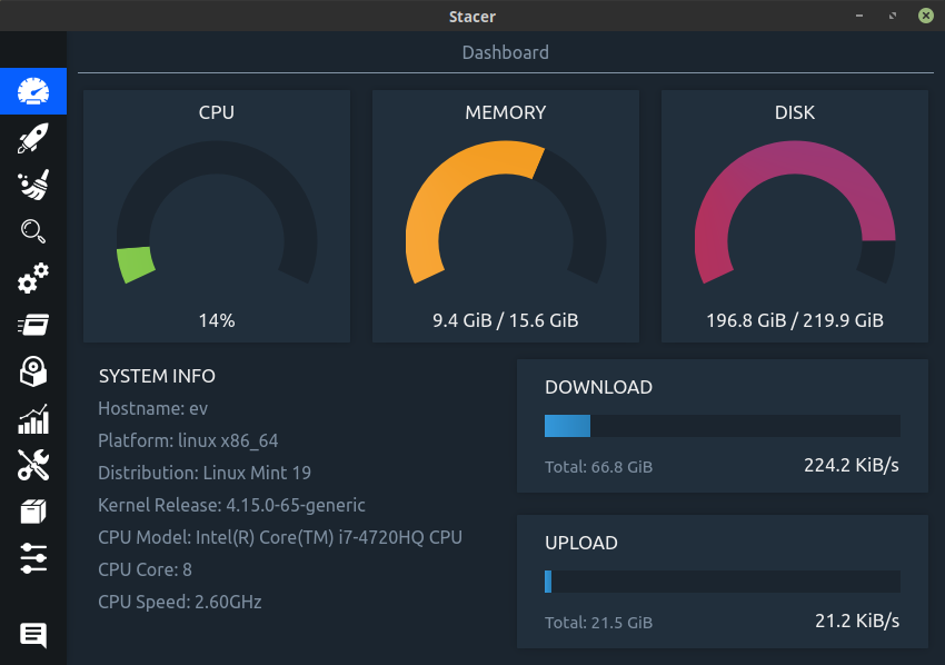 stacer linux
