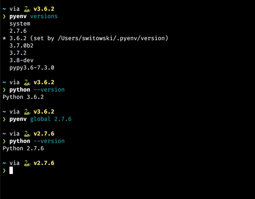 my cli pyenv