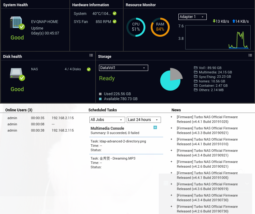 qnap ram not enough